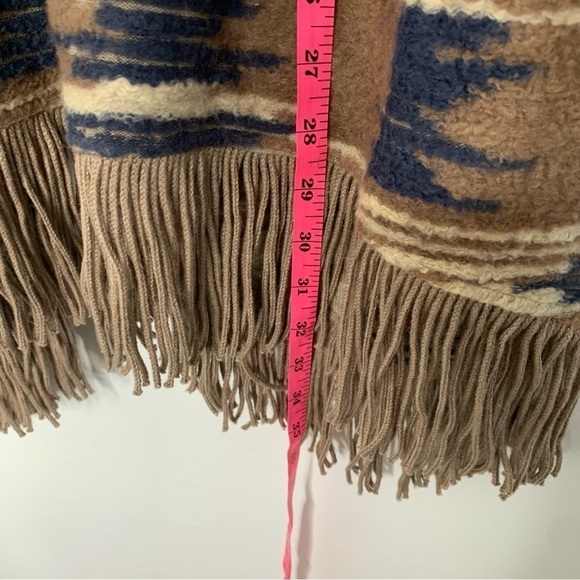 Lucky Brand boho Aztec fringe cardigan - Picture 8 of 8